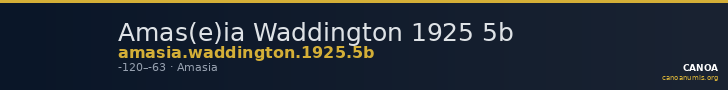 Amas(e)ia Waddington 1925 5b — CANOA