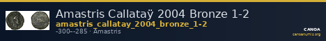 Amastris Callataÿ 2004 Bronze 1-2 — CANOA
