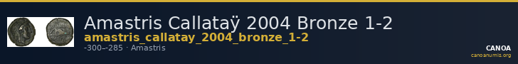 Amastris Callataÿ 2004 Bronze 1-2 — CANOA