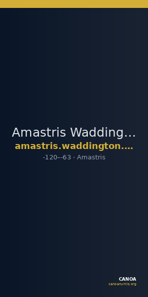 Amastris Waddington 1925 15a — CANOA