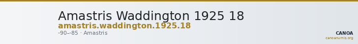 Amastris Waddington 1925 18 — CANOA