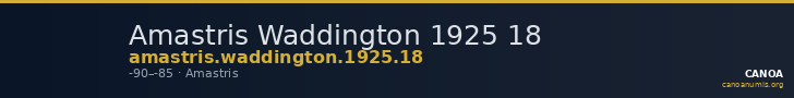 Amastris Waddington 1925 18 — CANOA