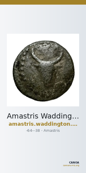 Amastris Waddington 1925 19; 21 — CANOA