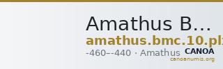 Amathus BMC Amathus 10 pl xviii — CANOA