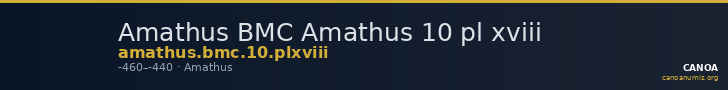 Amathus BMC Amathus 10 pl xviii — CANOA