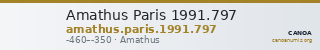 Amathus Paris 1991.797 — CANOA