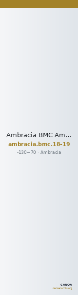 Ambracia BMC Ambracia 18-19 — CANOA