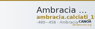 Ambracia Calciati 1990 1-3 — CANOA