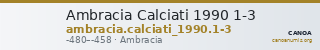 Ambracia Calciati 1990 1-3 — CANOA