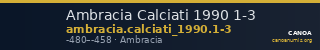 Ambracia Calciati 1990 1-3 — CANOA