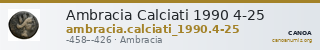 Ambracia Calciati 1990 4-25 — CANOA