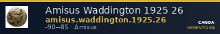 Amisus Waddington 1925 26 — CANOA