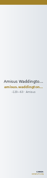 Amisus Waddington 1925 39 — CANOA
