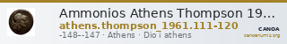 Ammonios Athens Thompson 1961 111-120 — CANOA