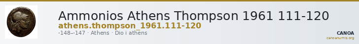 Ammonios Athens Thompson 1961 111-120 — CANOA