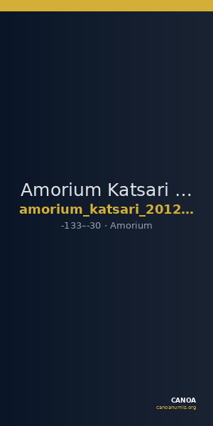 Amorium Katsari 2012 A44-51 — CANOA