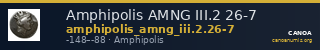Amphipolis AMNG III.2 26-7 — CANOA