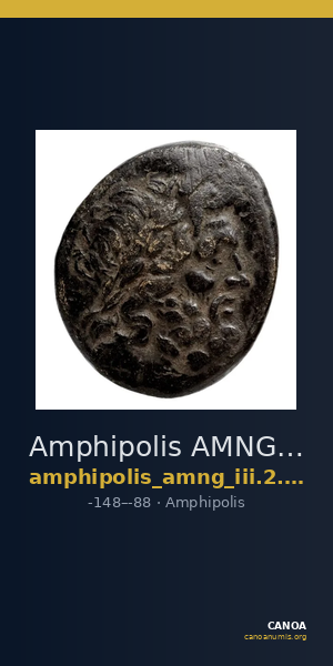 Amphipolis AMNG III.2 28 — CANOA