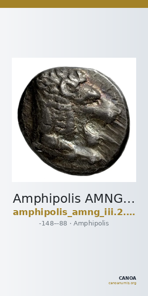 Amphipolis AMNG III.2 30-31 — CANOA