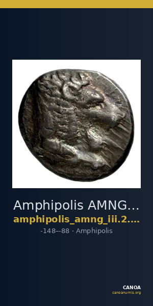 Amphipolis AMNG III.2 30-31 — CANOA