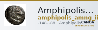 Amphipolis AMNG III.2 30-31 — CANOA
