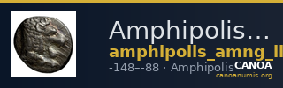 Amphipolis AMNG III.2 30-31 — CANOA