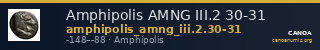 Amphipolis AMNG III.2 30-31 — CANOA