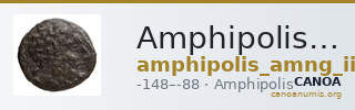 Amphipolis AMNG III.2 33 — CANOA