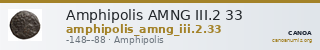 Amphipolis AMNG III.2 33 — CANOA