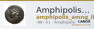 Amphipolis AMNG III.2 59-60 — CANOA
