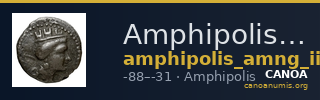 Amphipolis AMNG III.2 59-60 — CANOA