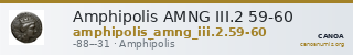 Amphipolis AMNG III.2 59-60 — CANOA