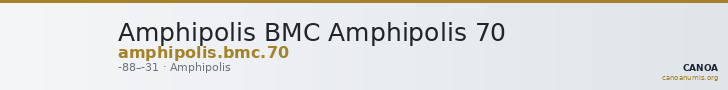 Amphipolis BMC Amphipolis 70 — CANOA