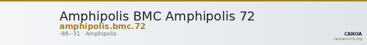 Amphipolis BMC Amphipolis 72 — CANOA