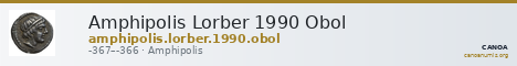 Amphipolis Lorber 1990 Obol — CANOA