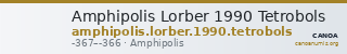 Amphipolis Lorber 1990 Tetrobols — CANOA