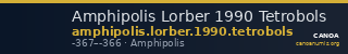 Amphipolis Lorber 1990 Tetrobols — CANOA