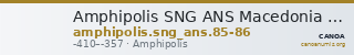 Amphipolis SNG ANS Macedonia 85-86 — CANOA