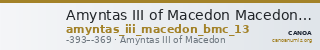 Amyntas III of Macedon Macedon BMC Amyntas III 13 — CANOA