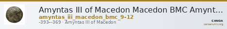Amyntas III of Macedon Macedon BMC Amyntas III 9-12 — CANOA