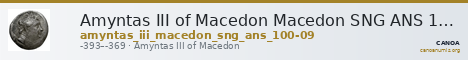 Amyntas III of Macedon Macedon SNG ANS 100-109 — CANOA
