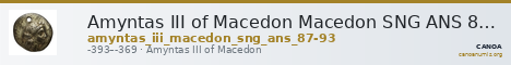 Amyntas III of Macedon Macedon SNG ANS 87-93 — CANOA