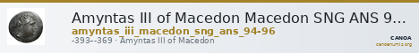 Amyntas III of Macedon Macedon SNG ANS 94-96 — CANOA