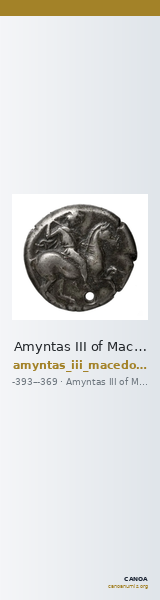 Amyntas III of Macedon Macedon SNG ANS 99 — CANOA