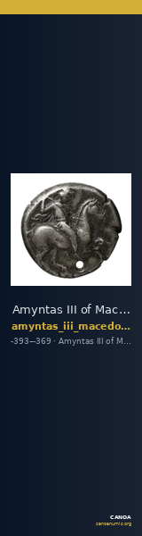 Amyntas III of Macedon Macedon SNG ANS 99 — CANOA