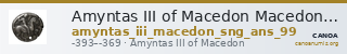 Amyntas III of Macedon Macedon SNG ANS 99 — CANOA