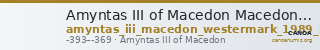 Amyntas III of Macedon Macedon Westermark 1989 p. 313, C4 — CANOA