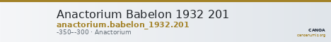 Anactorium Babelon 1932 201 — CANOA