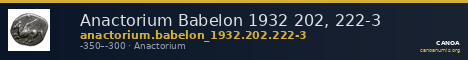 Anactorium Babelon 1932 202, 222-3 — CANOA
