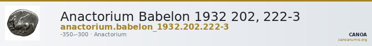 Anactorium Babelon 1932 202, 222-3 — CANOA